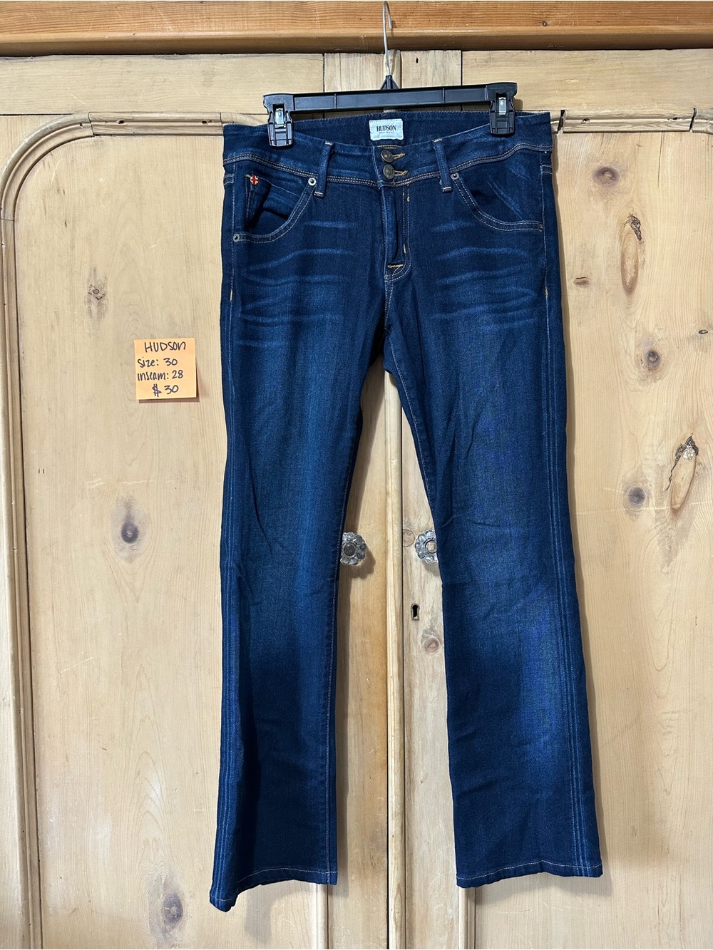 Hudson Jeans Women's Boot Cut Dark Blue Stretch Denim